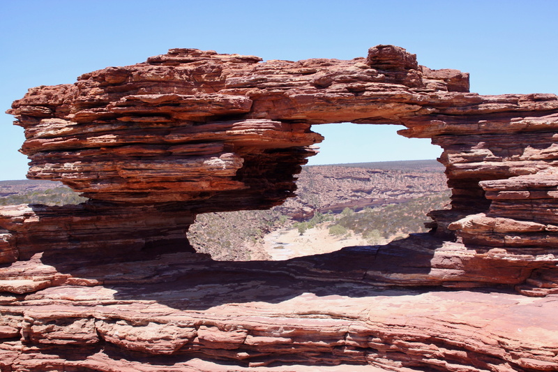 rock - object, arid climate, nature, no people, landscape, sky, 4K, scenics - nature, overlooking, non-urban scene, outdoors, national, geology, Kalbarri