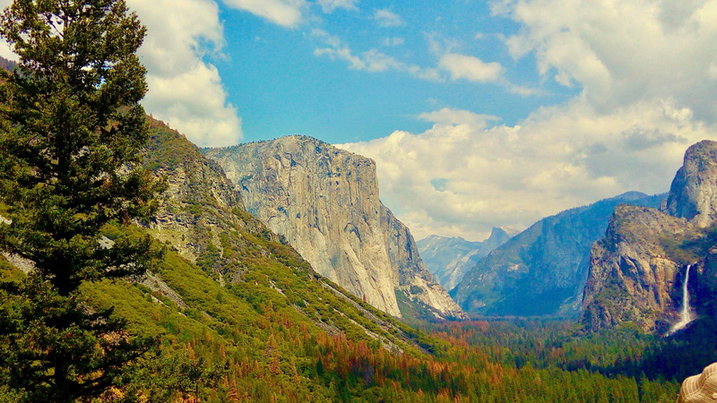 sky, Rock, Yosemite National Park, landscape, day, merced river, river, squirrel, idyllic, coniferous tree, scenics, environment, beauty in nature, yosemite
