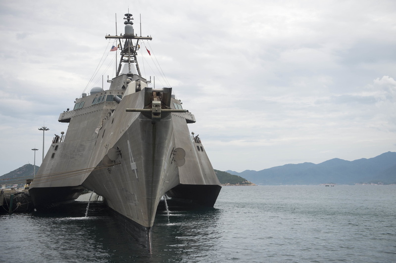 littoral, lcs 4, sea, military, 4K, Littoral Combat Ship, ship, cloud - sky, freight transportation, waterfront, sky, rippled, nature, outdoors, mountain range