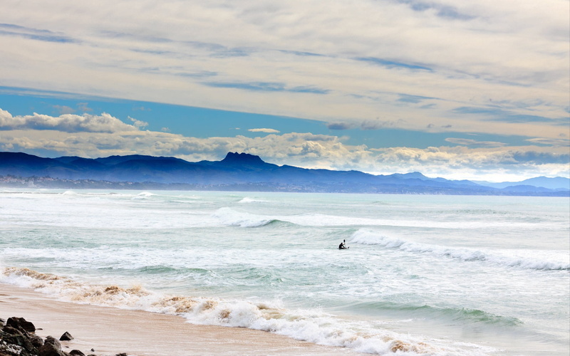 vacations, sand, cloudscape, sport, tropical Climate, land, surfing, horizon, pacific Ocean, water, body, beauty In Nature, no People, scenics - nature