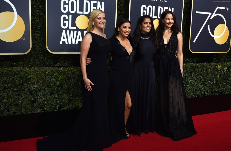 Golden Globes 2018, adult, 2K, portrait, real people, Ashley Judd, front view, Eva Longoria, beautiful woman, communication, women, emotion, looking at camera