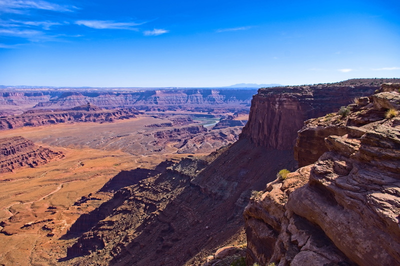 nature, view from dead horse point, no people, canyon, day, rock - object, southwest, environment, state, rock, dead, eroded, travel destinations, utah
