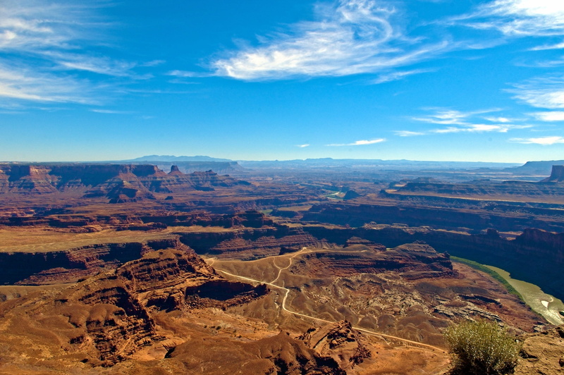 eroded, stone, natural, day, canyons, remote, formation, state park, panorama, tranquil scene, utah, outdoors, view from dead horse point, scenic, scenics - nature