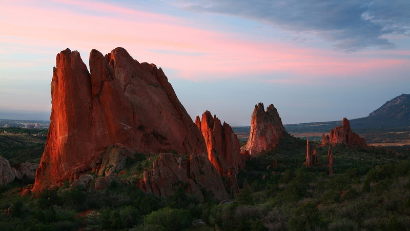 eroded, cloud - sky, idyllic, formation, brown, tranquility, environment, sunset, landscape, remote, rock formation, travel destinations, 1080P, no people