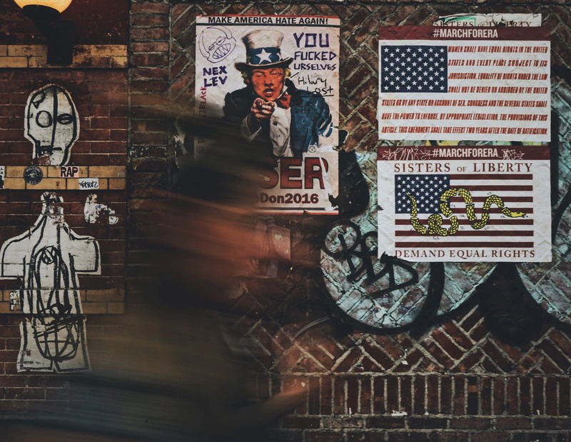 street, street photography, themed, female likeness, decor, 4K, no people, wall - building feature, sam, poster, passing, graffiti, quoted, representation