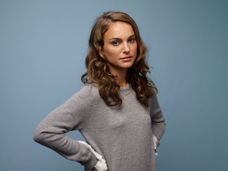 Natalie Portman, 2K, women, sweater, brunette