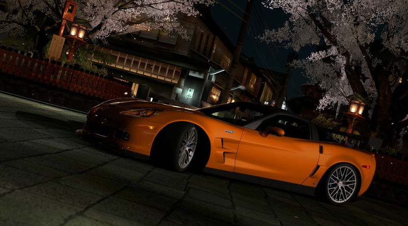 illuminated, supercar, vintage car, car, gran, garage, mode of transportation, Games, chevrolet, video game, 4K, outdoors, Gran Turismo, turismo, land vehicle
