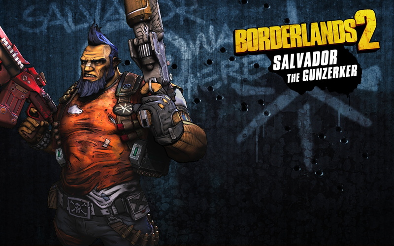 men, RPG, war, front view, 2K, Ganzerker, FPS, borderlands, man, weapons, security, Gunzerker, sign, poster, protection, text, anger, clothing, weapon