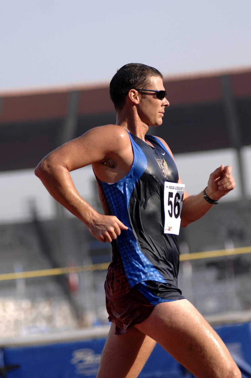 men, man, athlete, competition, effort, sportsman, field, real people, sport, three quarter length, fitness, fit, running, strength, healthy lifestyle