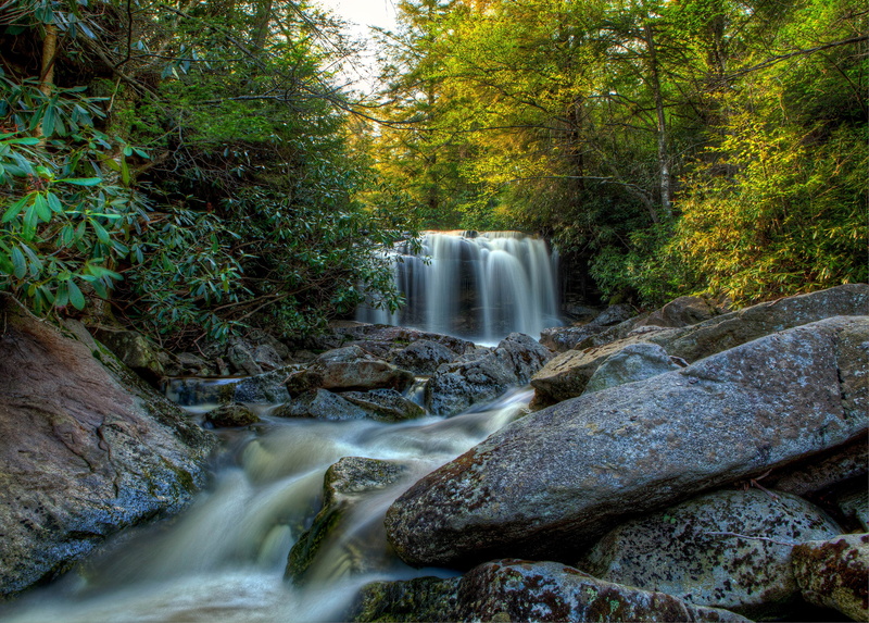 elakala, waterfalls, nature, park, blackwater, state, parks, trees, usa, 2K, falls, stones
