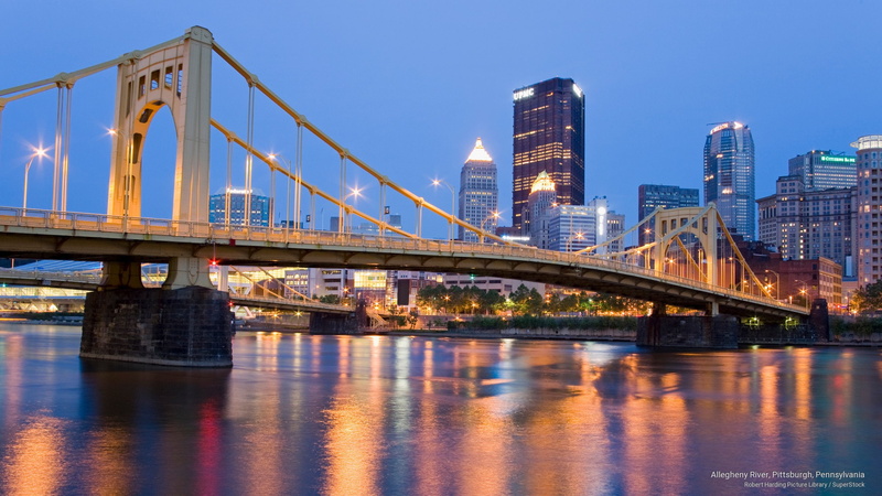 pittsburgh, Architecture, pennsylvania, river, allegheny, 2K