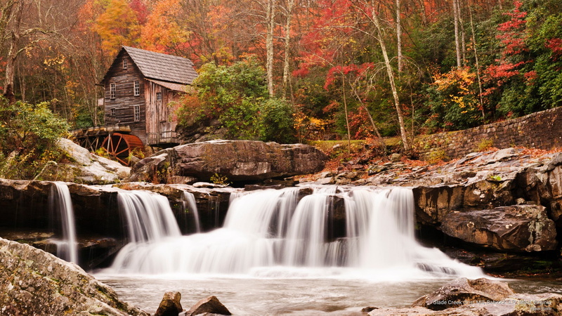 p, mill, Fall, 2K, glade, creek, babcock, virginia, west, s, grist