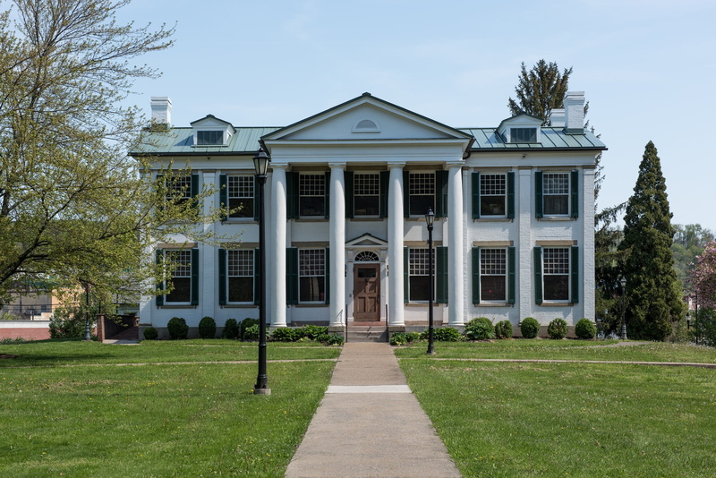 facade, historical, property, columns, building, 1080P, luxury, sky, built structure, outdoors, dwelling, building exterior, green color, historic, west virginia
