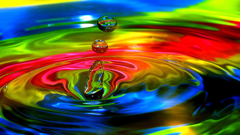 glass, symbol, yellow, close-up, concentric, rippled, holiday, shiny, motion, abstract, close, splashing droplet, impact, multi colored, ink, design, mixing