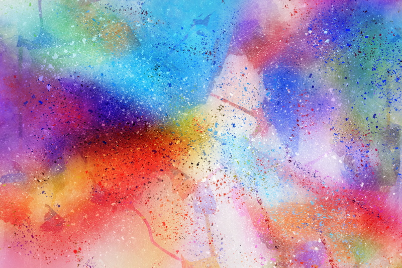 dots, rainbow, yellow, talcum powder, studio shot, art and craft, vibrant Color, spots, backdrop, water, abstraction, red, creativity, purple