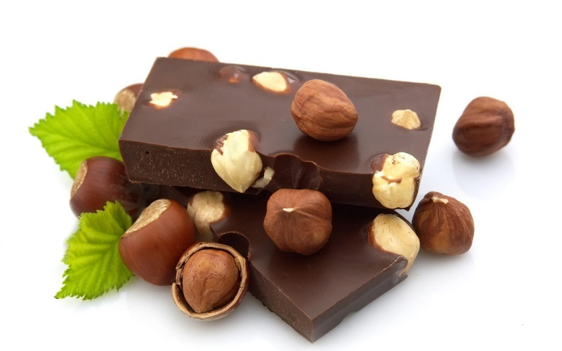 chocolate, 3d and abstrac, fudge, abstract, nuts, square, sweet, bakery, 1080P, brown, yummy, delicious, solid, oh