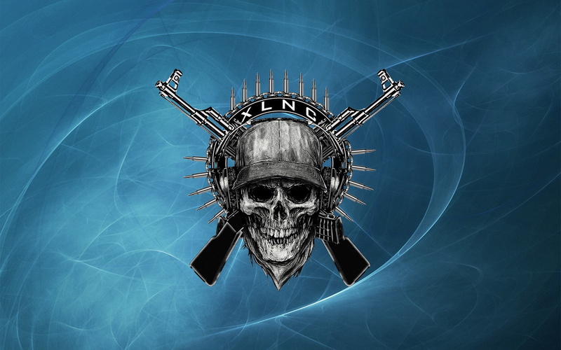 indoors, blue, abstrac, science, one animal, close-up, studio shot, 1080P, architecture, no people, art and craft, colored background, Dark, skull, animal wildlife