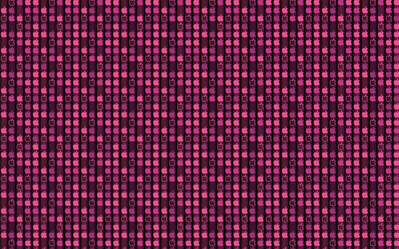 illuminated, digital art, pattern, Apple Inc., close-up, vibrant color, no people, shape, industry, order, abstract, red, backgrounds, night, 2K, full frame