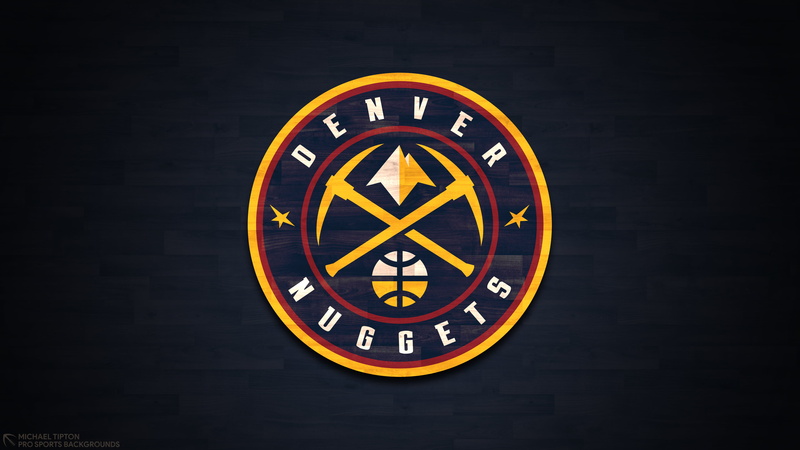 Denver Nuggets, Logo, 4K, Basketball, NBA
