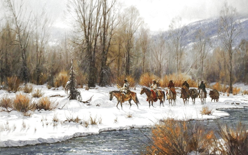 artwork, painting, people, western, art, warrior, 720P, native, indian, american