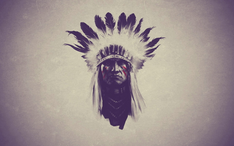 american, 1080P, native, western, feathers, indian