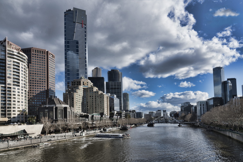 tall - high, urban skyline, skyscrapers, yarra, bridges, princes bridge, cityscape, nature, australia, landscape, modern, no people, river, 8K, built structure