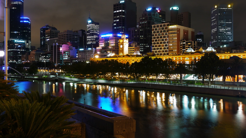 melbourne, cityscape, night, architecture, nature, building, built structure, waterfront, no people, building exterior, yarra, reflection, illuminated