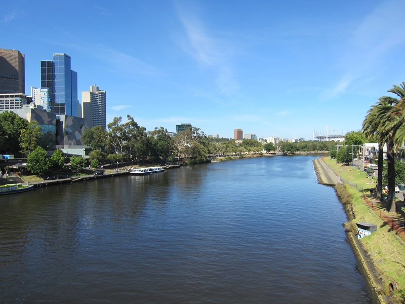 built structure, modern, architecture, cityscape, no people, yarra, river, tree, skyscraper, sky, plant, landscape, building exterior, waterfront, skyline