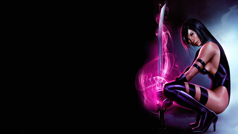 psylocke, babe, fantasy, x-men, warrior, xmen, 1080P, marvel, sexy