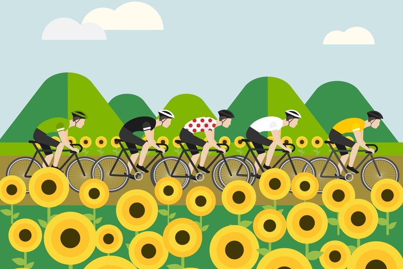 2K, cyclists, The tour de France, sport, figure, The peloton