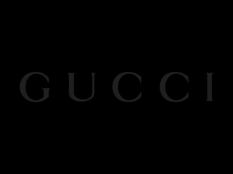 black color, 1080P, no people, text, indoors, neon, lighting equipment, black background, gucci hd widescreen  for laptop, single word, side by side, copy space