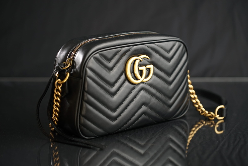 shoulder, high angle view, gucci, black background, gray, gold colored, gold, 4K, close-up, no people, chain, luxury, still life, metal, single object