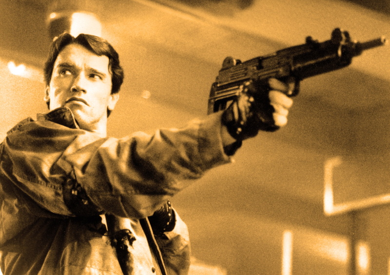 schwarzenegger, Producer, look, 1080P, Arnold Schwarzenegger, arnold, Director, man, weapons, machine, Terminator, Actor