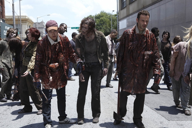 The Walking Dead, 1080P, TV Show, Steven Yeun, Andrew Lincoln, Rick Grimes, Glenn Rhee, Zombie