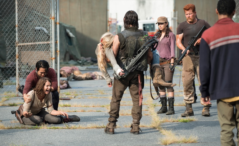 Lauren Cohan, Norman Reedus, 2K, Emily Kinney, Christian Serratos, Steven Yeun, Walking