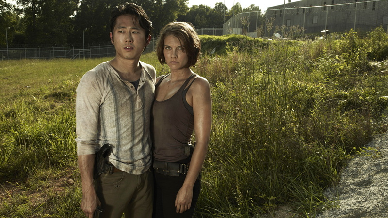 tv, Glenn, walking, series, dead, The Walking Dead, Steven Yeun, 5K, 5K, Maggie, Lauren Cohan