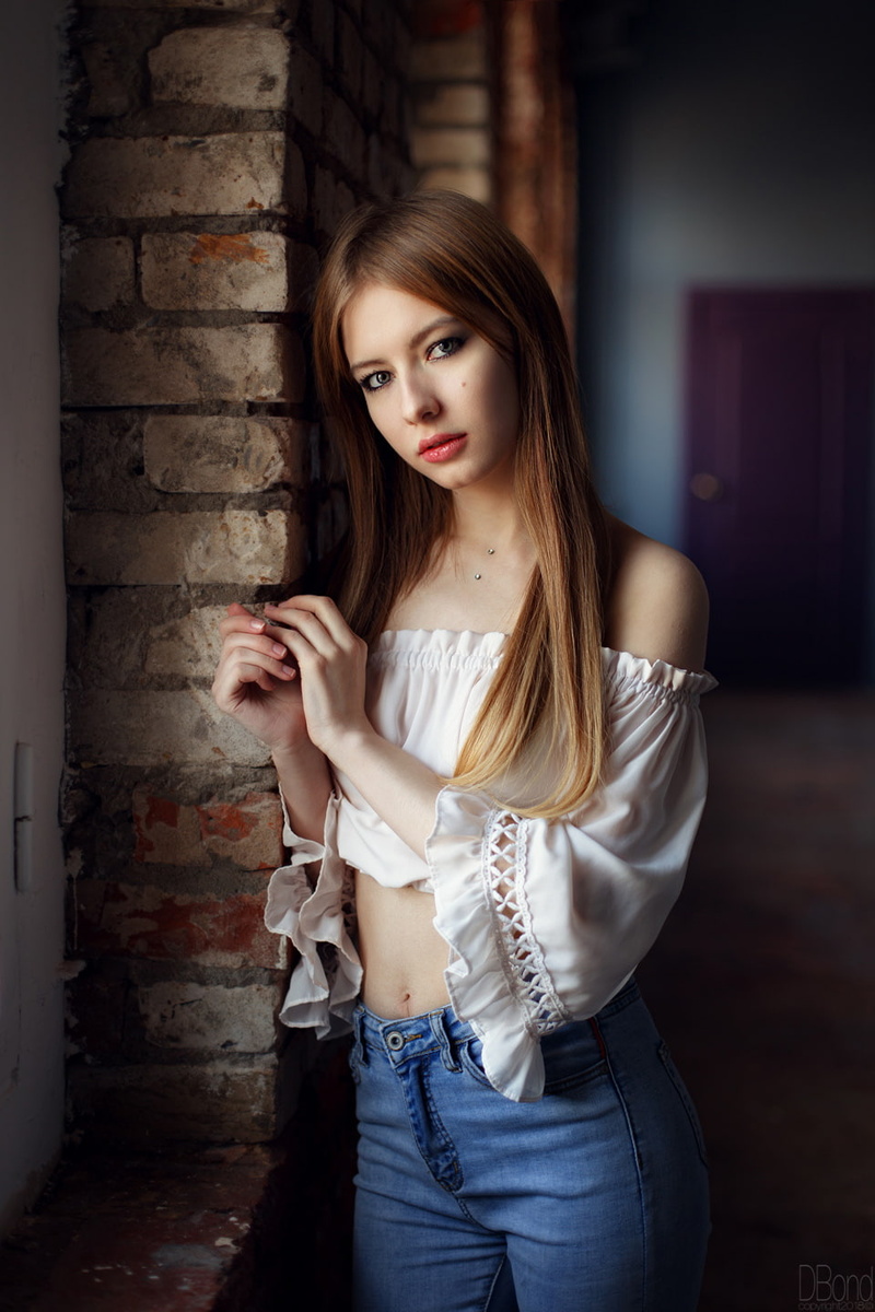 bokeh, young women, model, fashion, hair, beautiful woman, Alina Panevskaya, long hair, looking at viewer, one person, beauty, brunette, beautiful people