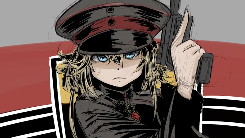 indoors, helmet, black color, lifestyles, mode of transportation, Tanya Degurechaff, Youjo Senki, red, transportation, one person, representation, young adult