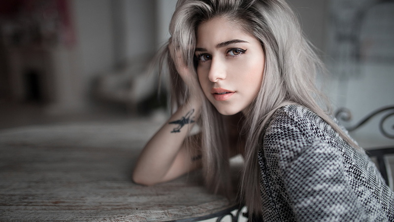 Blonde, Hair, Lips, Gorokhov, Face, View, Galina Rover, Model, 1080P, Girl