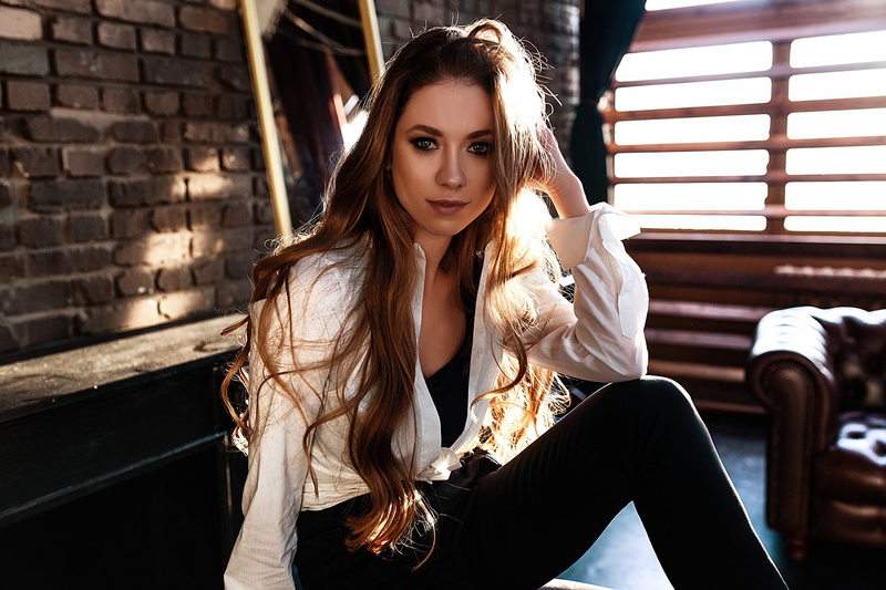 Girl, Tatyana Kuznetsova, model, Vlad Popov, portrait, pose, 2K, look