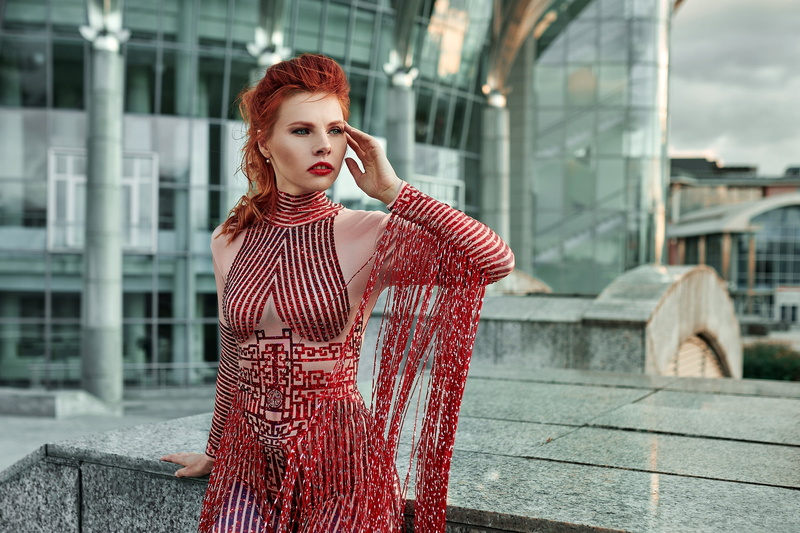 women, model, 1080P, Evgeny Markalev, Natasha Korotovskikh, redhead