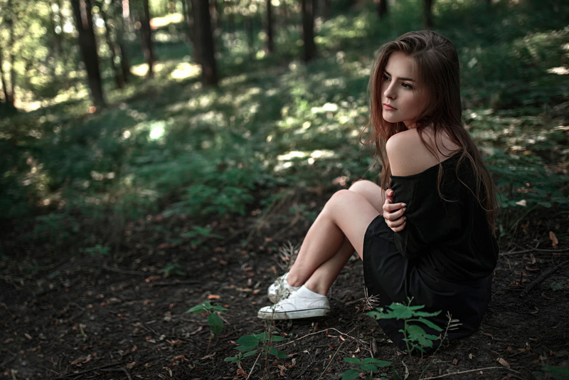shoulder, Vasilisa Sarovskaya, the beauty, Vasilisa, nature, 1080P, Russia, look, legs, George Chernyadev