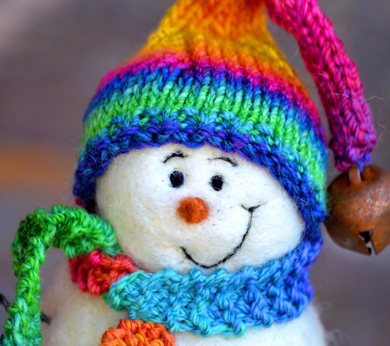 toy, stuffed toy, knitting, craft, indoors, crochet, close-up, knitted, art and craft, hat, ball of wool, warm clothing, knit hat, textile, human representation