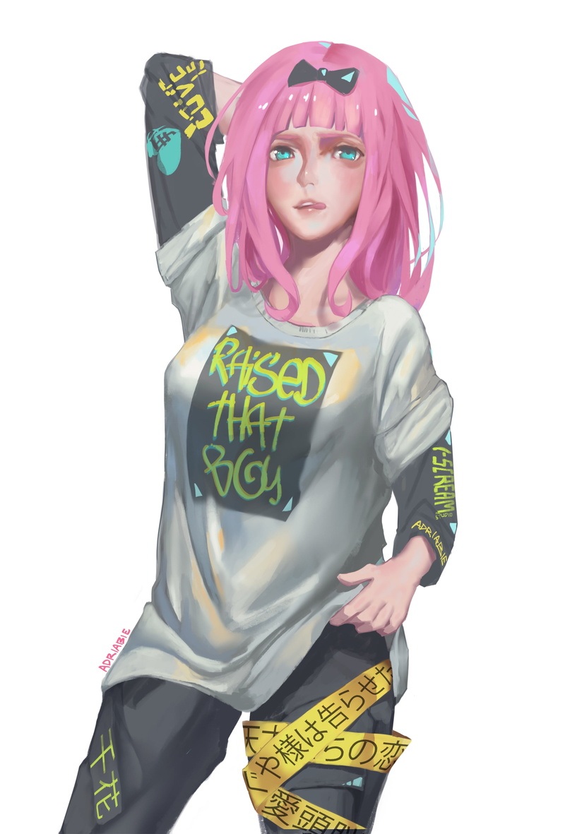 Kaguya-Sama: Love is War, pink hair, anime girls, fashion, 2K, Chika Fujiwara
