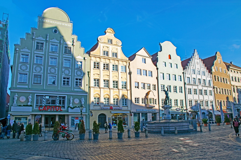 Bavaria, built structure, window, building, store, facade, places of interest, 5K, building exterior, sky, town, blue, city life, travel, Germany, city