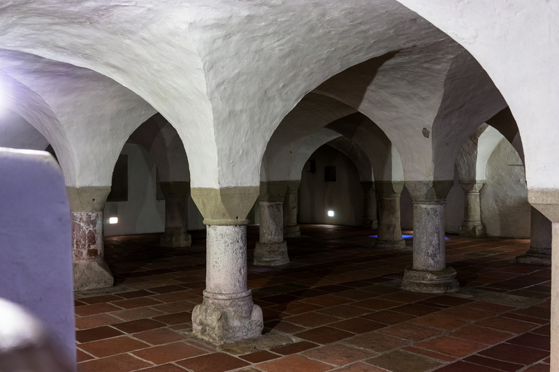 courtyard, empty, krypta, dome, built structure, building, absence, place of worship, hoher dom zu augsburg, religion, 5K, arch, augsburg, indoors, ceiling