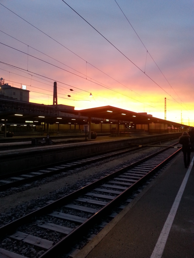 architecture, power supply, evening, track, nature, outdoors, long, railroad station, train - vehicle, power line, seemed, railway station, travel, mode of transportation