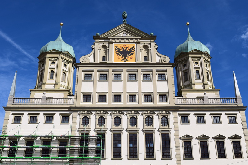 blue, 5K, facade, travel, no people, architecture, church, town hall, government, old town, travel destinations, low angle view, city, dome, history, religion