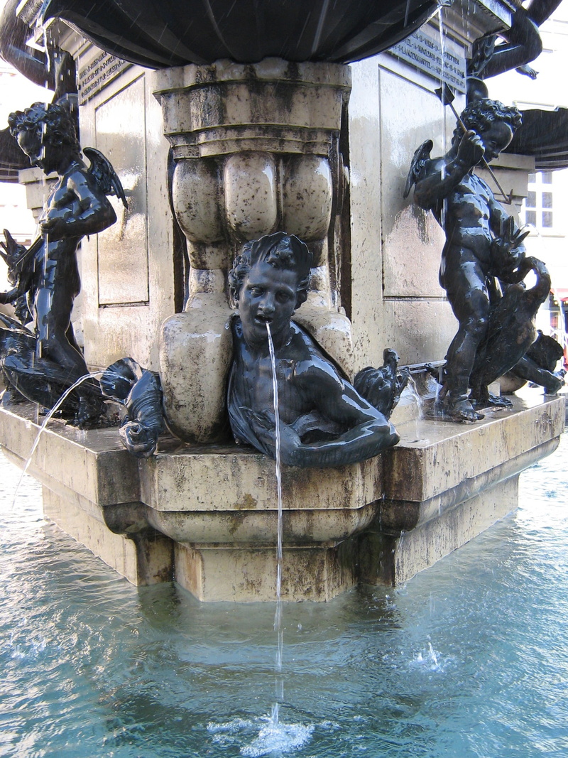 fresh, architecture, no people, fountain city, hercules fountain, nature, figure, day, human representation, animal wildlife, water, sculpture, augsburg