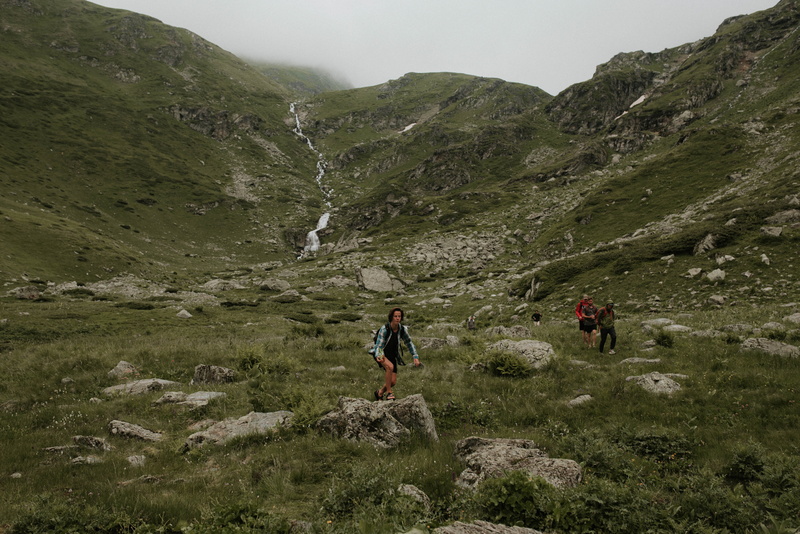 tranquility, kosovo, 5K, walking, mountain range, real people, wilderness, scenics - nature, mountain, people, rear view, men, hiking, prevalla, non-urban scene